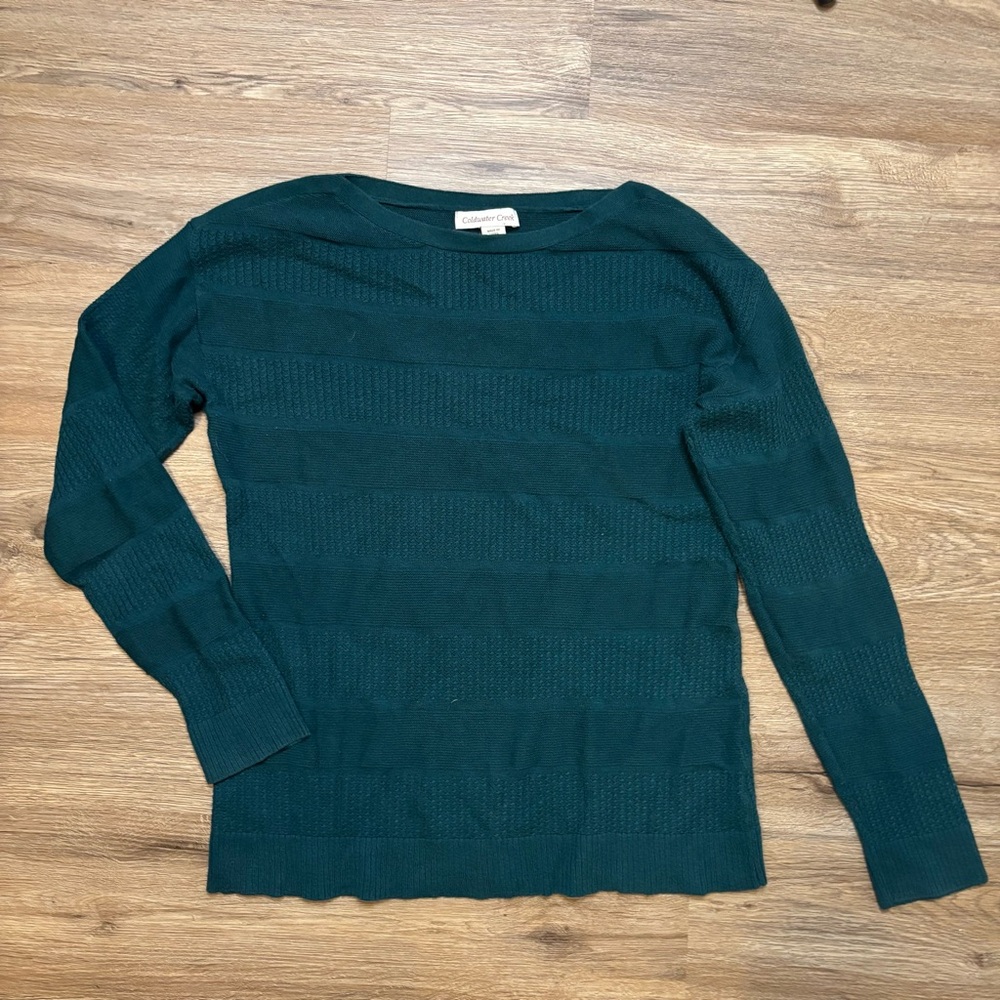 Coldwater Creek Green Sweater
